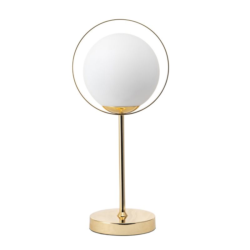 nuLOOM Revillo 19" Iron Table Lamp Lighting - Brass 18.51" H x 7.09" W x 8.67" D