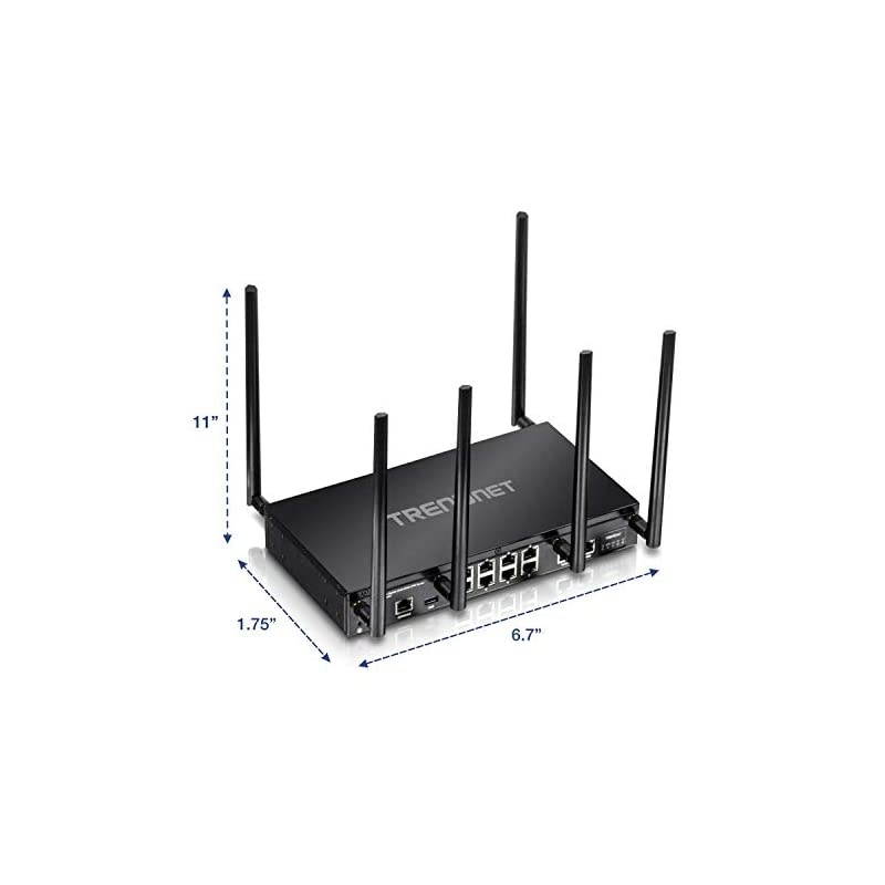 AC3000 Tri-Band Wireless Gigabit Dual-WAN VPN SMB Router, MU-MIMO, Wave 2,Internet Router, Whole Office-Home Wifi, Pr-Encrypted Wireless, QoS,Inter-VLAN Routing, Black, TEW-829DRU