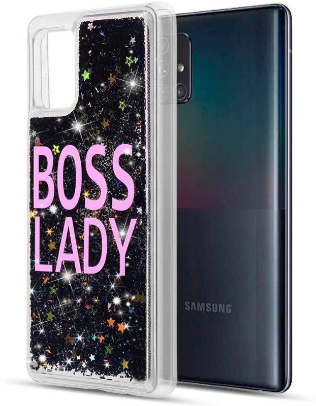 REDShield Waterfall Liquid Sparkling Quicksand TPU CASE for Samsung Galaxy A71 5G - BOSS Lady