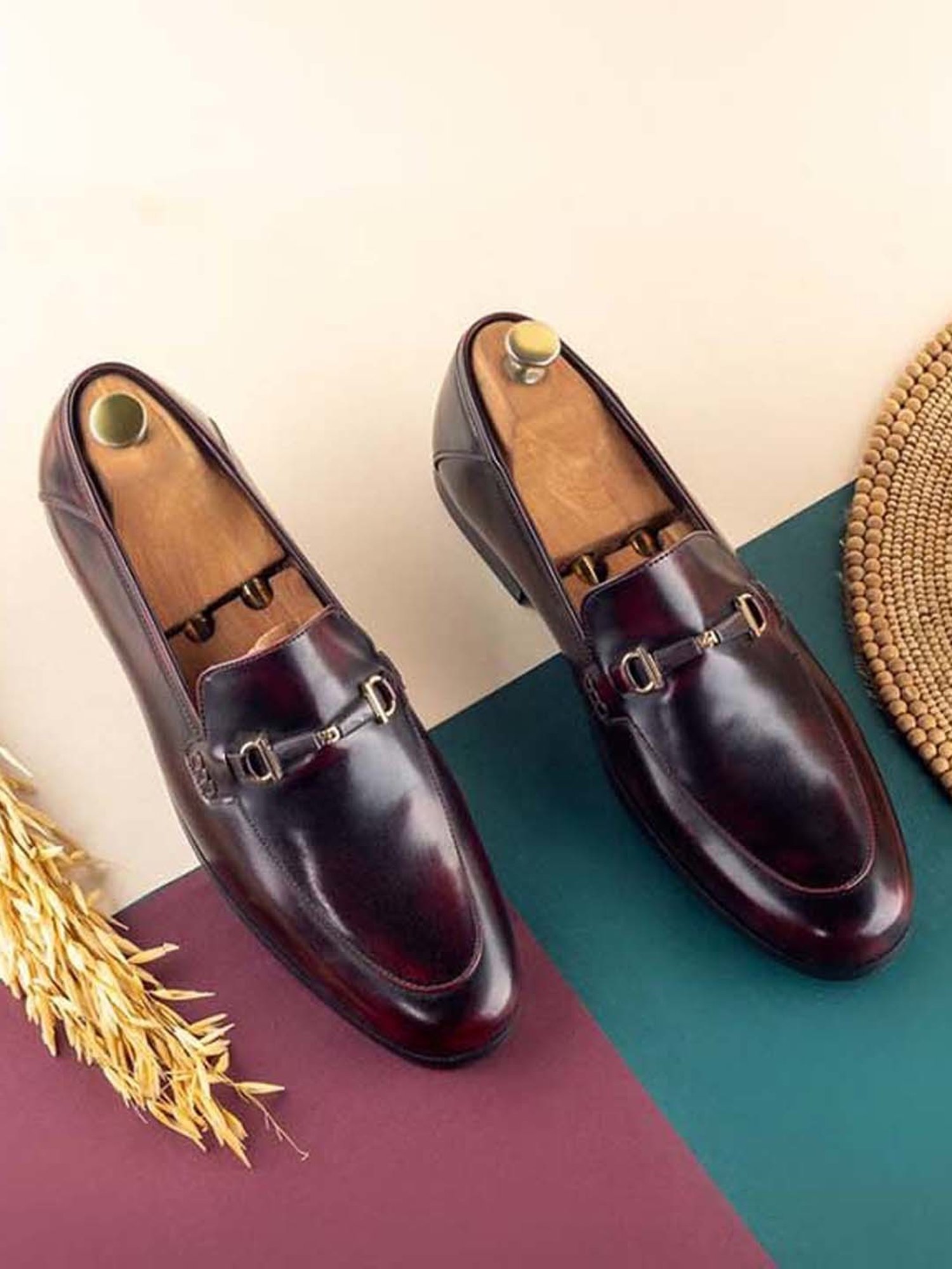 Griffin Men's Wine Formal Loafers