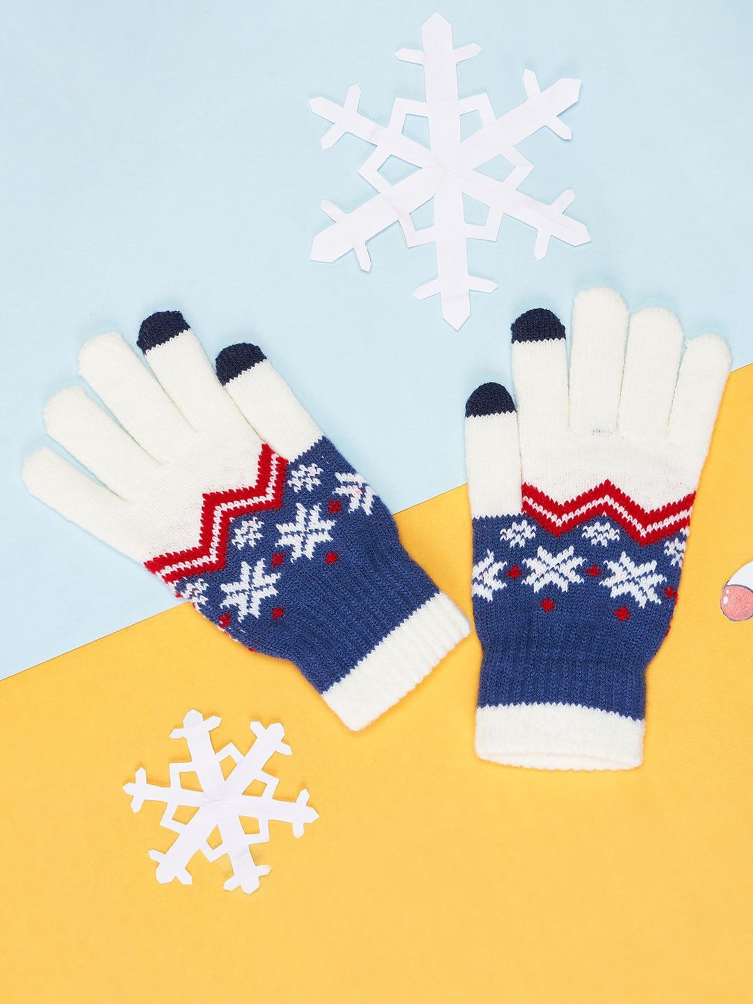 Byford by Pantaloons Grey Solid Gloves