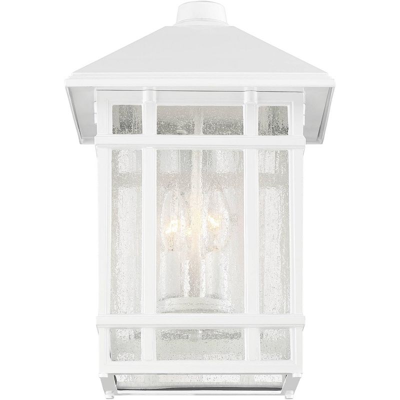 Kathy Ireland J du J Sierra Craftsman 15" High White Outdoor Wall Light