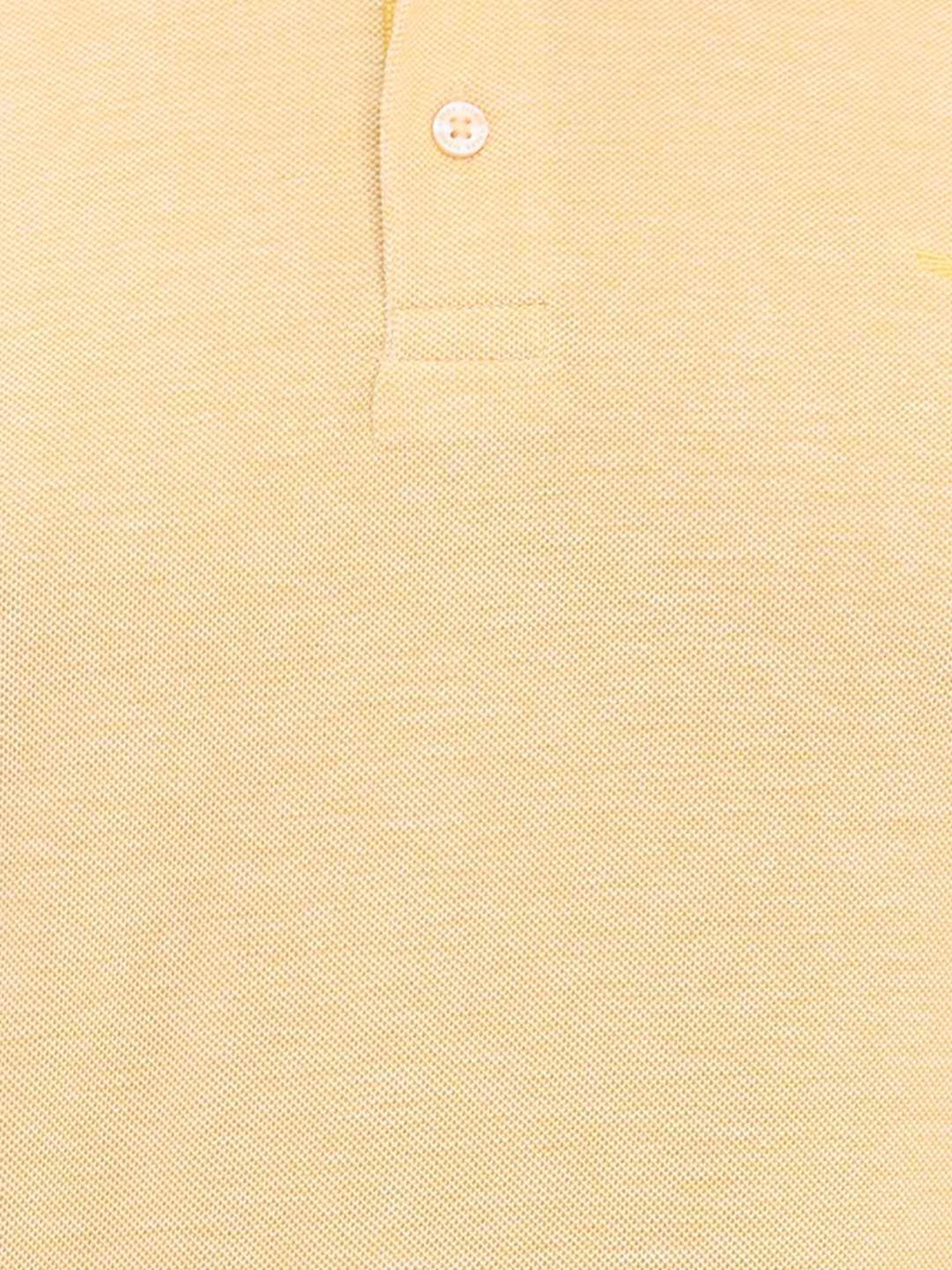 Park Avenue Yellow Slim Fit Polo T-Shirt
