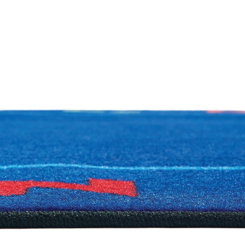 6'x9' Rectangle Woven Nylon Accent Rug Blue - Carpets For Kids