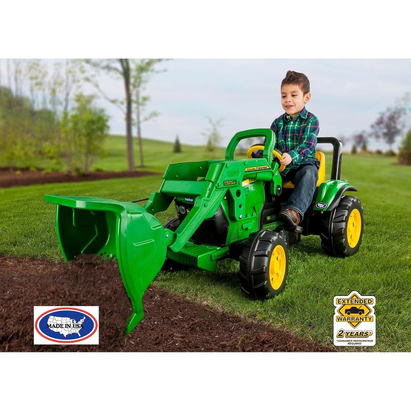 Peg Perego John Deere Front Loader - Green