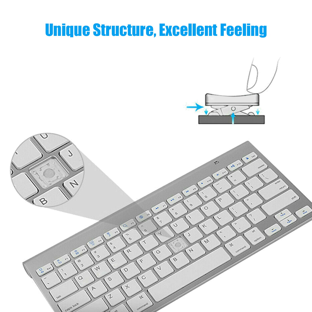 2, 60% Wired/Wireless Mechanical Keyboard (Kailh Box Brown Switch/White Case) - Full Keys Programmable - True RGB Backlit - Tap Arrow Keys - Double Shot PBT Keycaps - NKRO - 1900mAh Battery