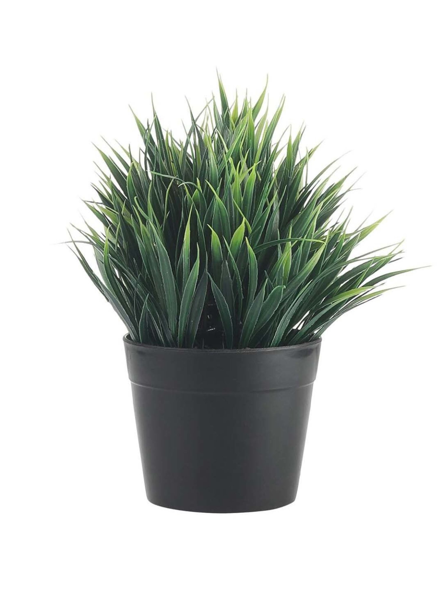 Foliyaj Green Plastic Artificial Plant With Thick Leaves With Pot