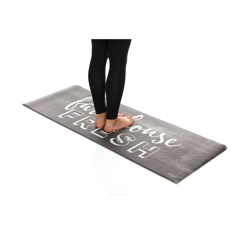 20"x34" Medallion Accent Kitchen Rug Blue - Threshold™