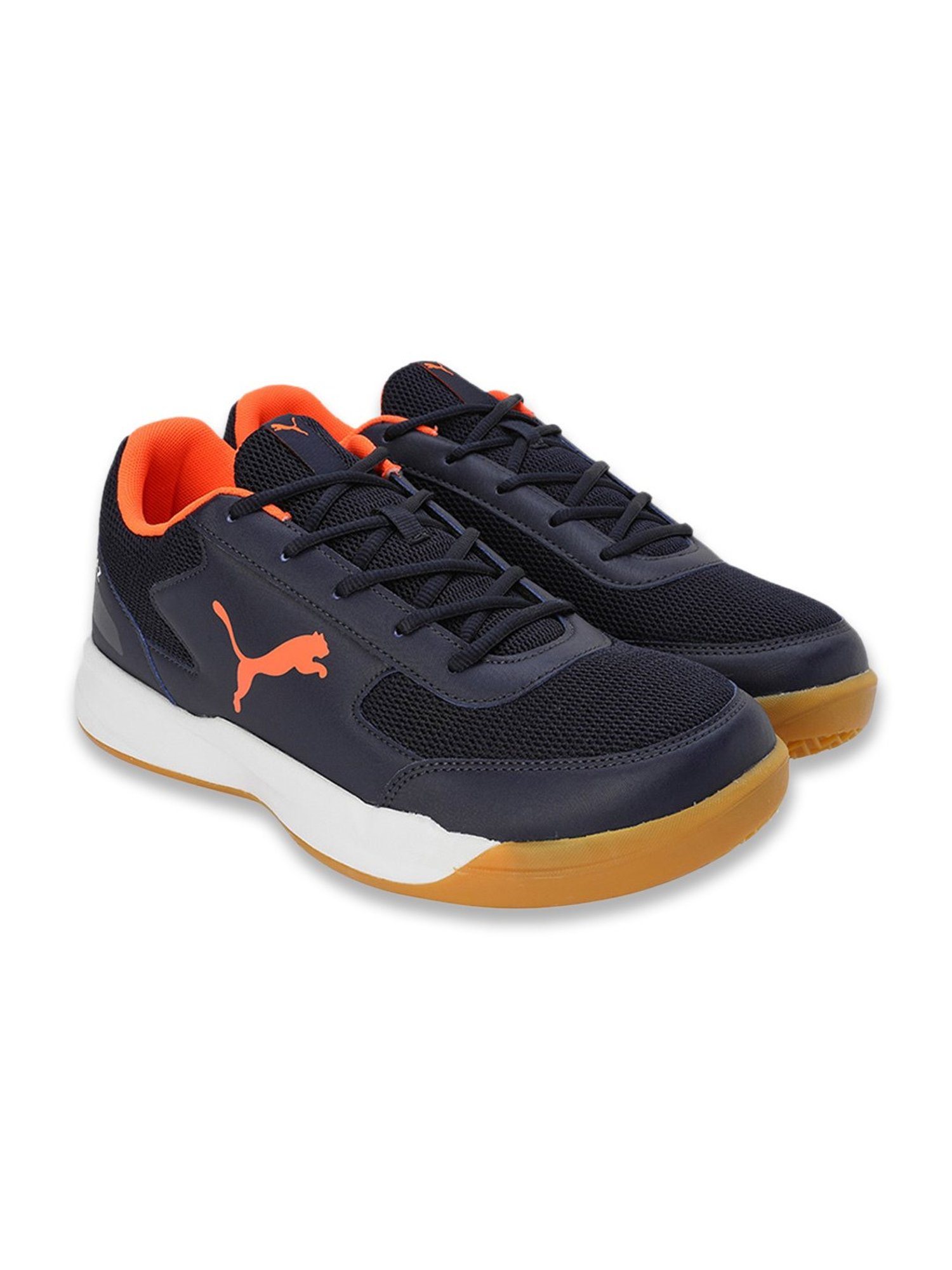 Puma Men's Ad-Court Navy Indoor Court Shoes