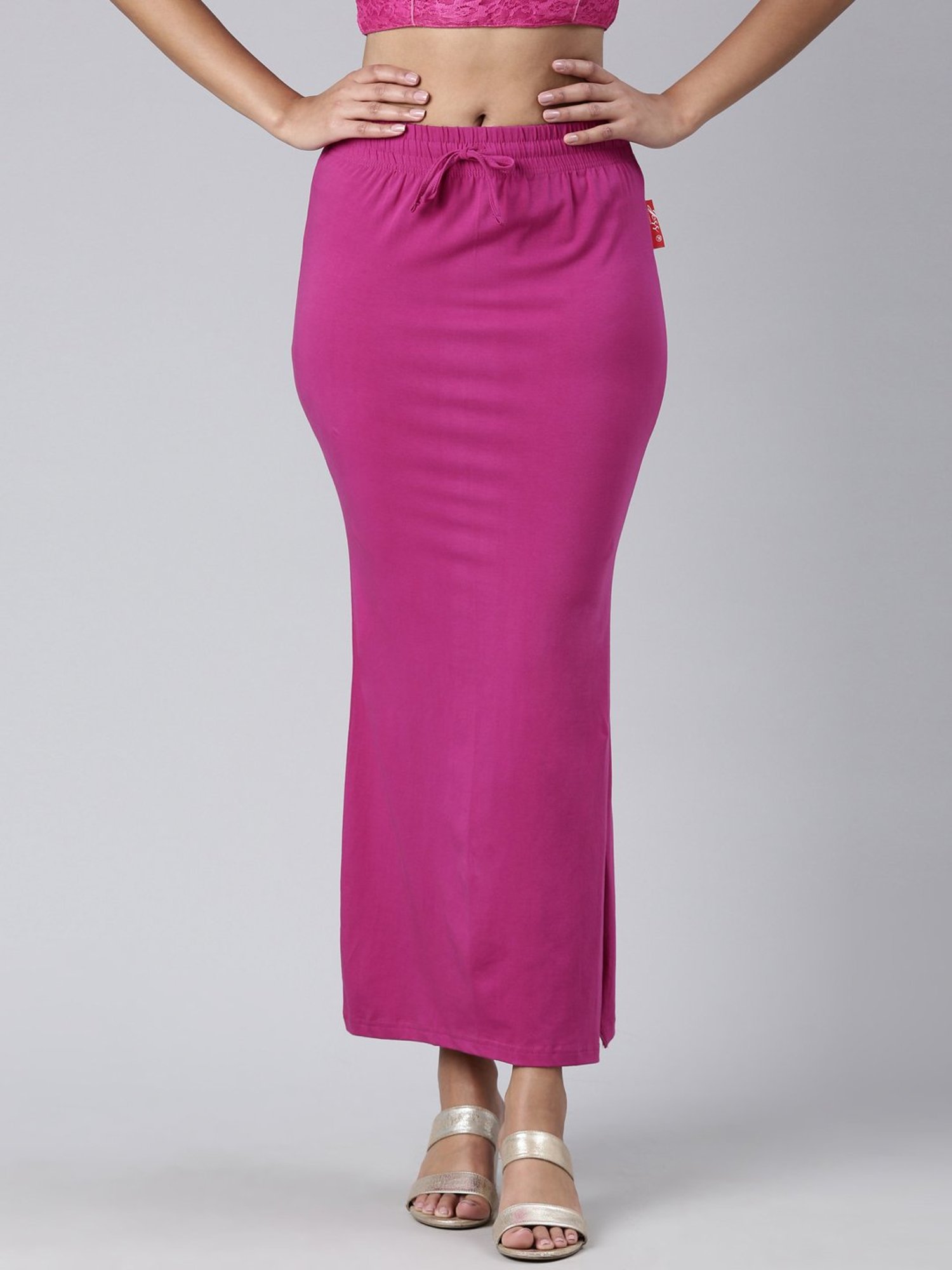 JCSS Purple Cotton Saree Shapewear