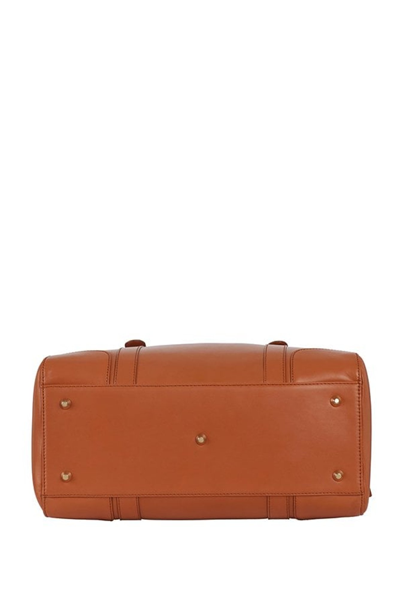 Tohl RP 1 Nassau Tan Paneled Leather Bowler Handbag