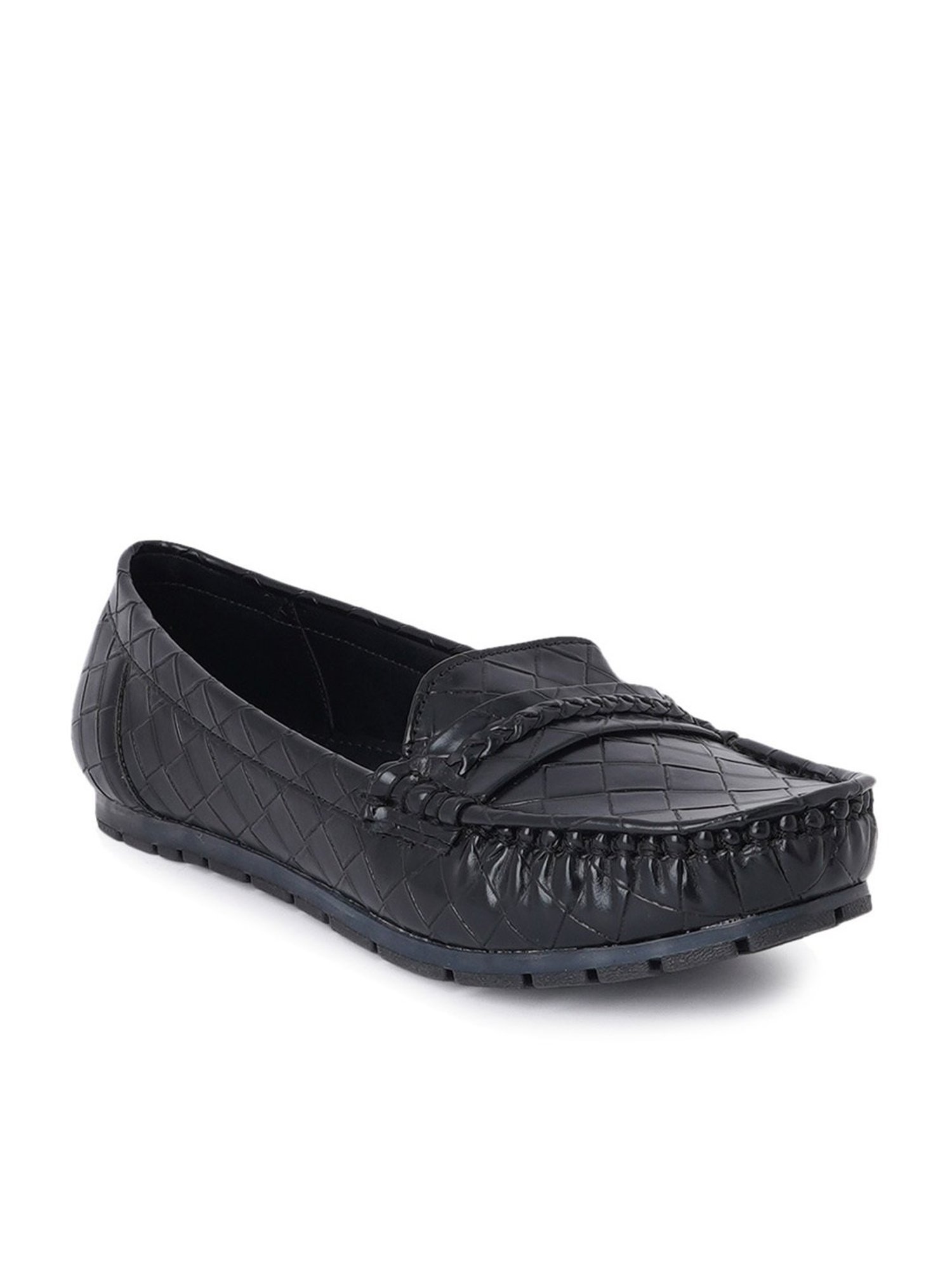 Scentra Women's Black Casual Loafers