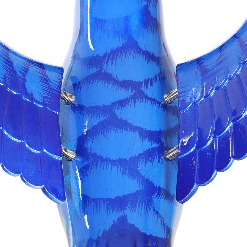 2pk 11" Plastic and Metal Windy Wings Bluebird Stakes Red - Exhart