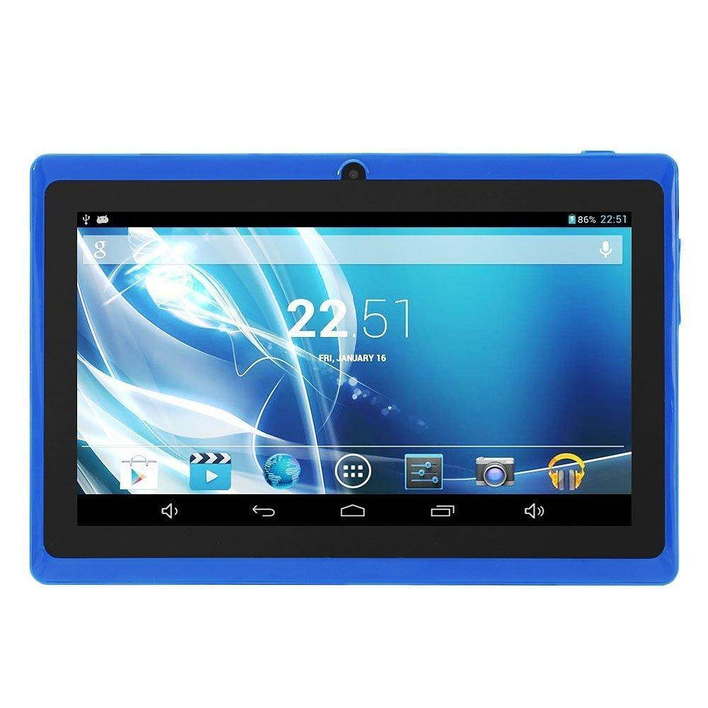 7inch Zeepad 7DRK-Q Android 4.4 KitKat Quad Core Multi-touch Screen Dual Camera Bluetooth Tablet with Gel Case -Blue