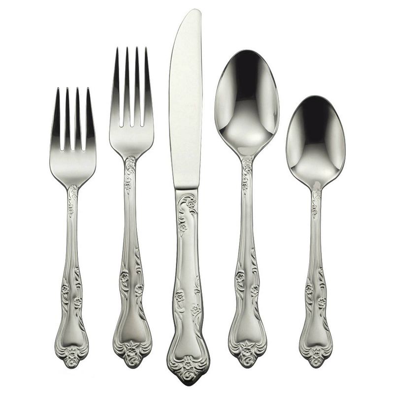 45pc Stainless Steel Azelea Everyday Silverware Set - Oneida