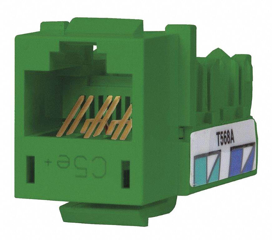 JACK,HXJ,CAT5E,8POS,UNI A/B,GN