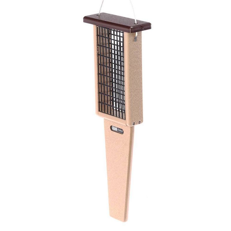 Birds Choice 2-Cake Pileated Suet Bird Feeder with Brown Top