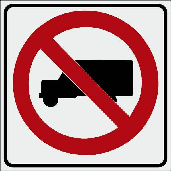 R5-2 No Trucks Sign