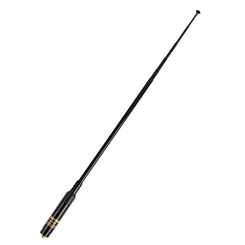 144/430MHz SMA Female Replacement Antenna 2m/70cm VHF/UHF Telescopic Handheld High Gain Radio Antenna for Baofeng UV-5R GT-3 UV-5RA UV-5RB UV-5RC UV-5RD UV-5RE BF-F8HP UV-82 Radio