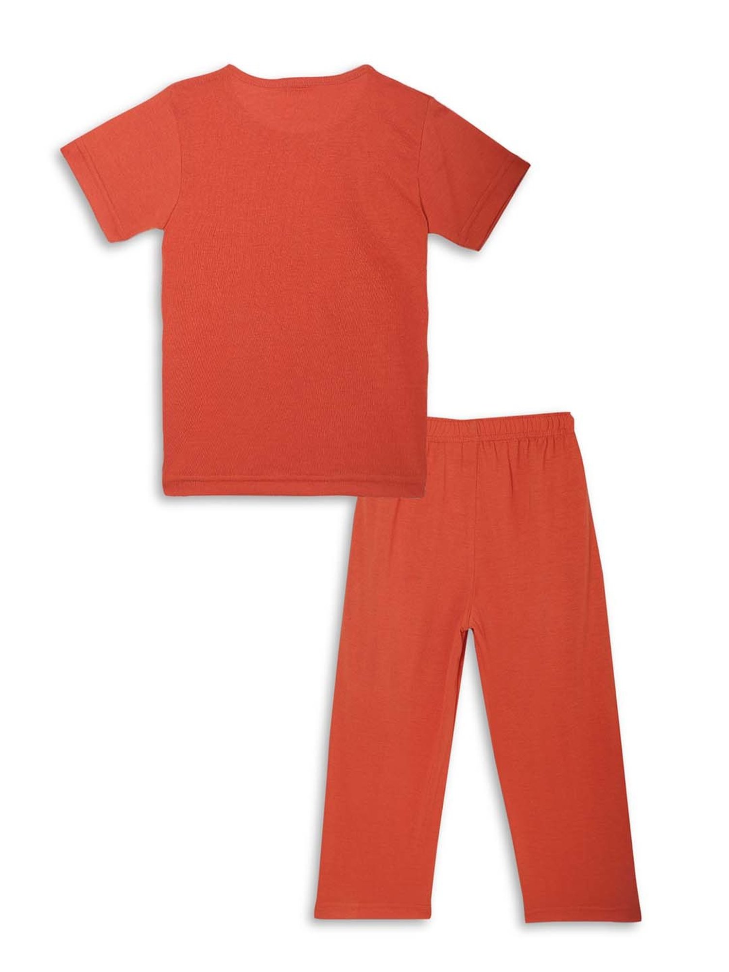 Vimal Jonney Kids Red & Yellow Printed T-Shirt Set