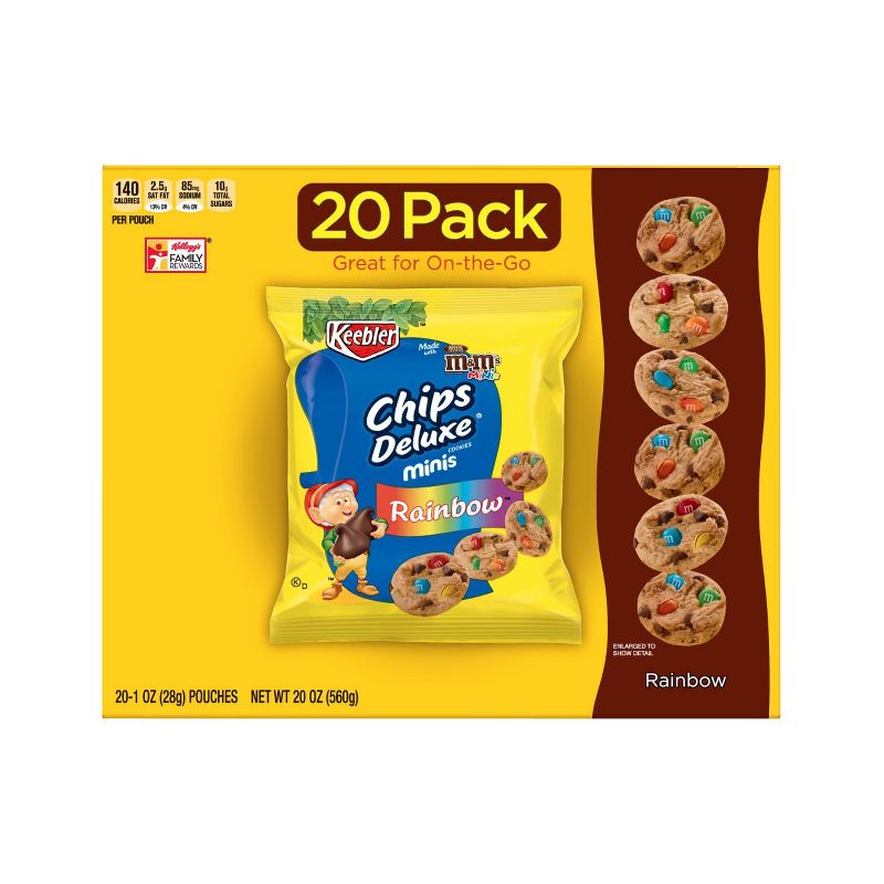 Chips Deluxe Mini Rainbow Cookies - 1oz - 20ct - Keebler