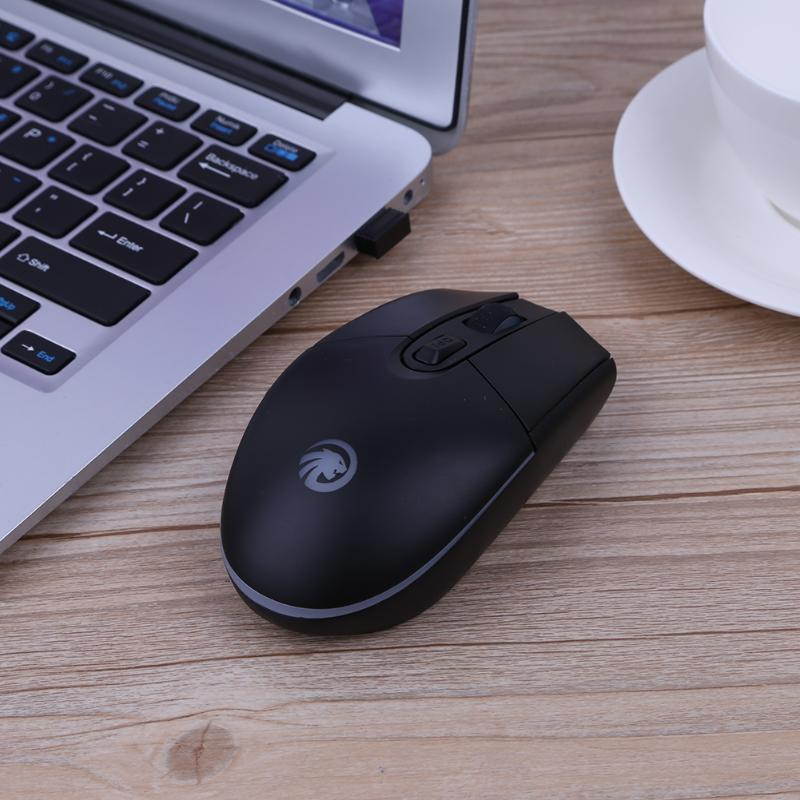 Mini Portable USB Charging Wireless Mouse 1600DPI 4 Keys Muted Office/Gaming Backlight Ergonomic Computer Mouse for PC Laptop