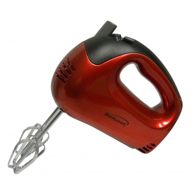 Brentwood 5-Speed Hand Mixer (Red)
