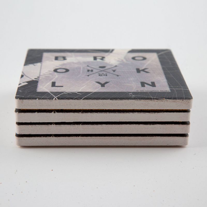 Thirstystone Coasters Set of 4 - Brooklyn Square