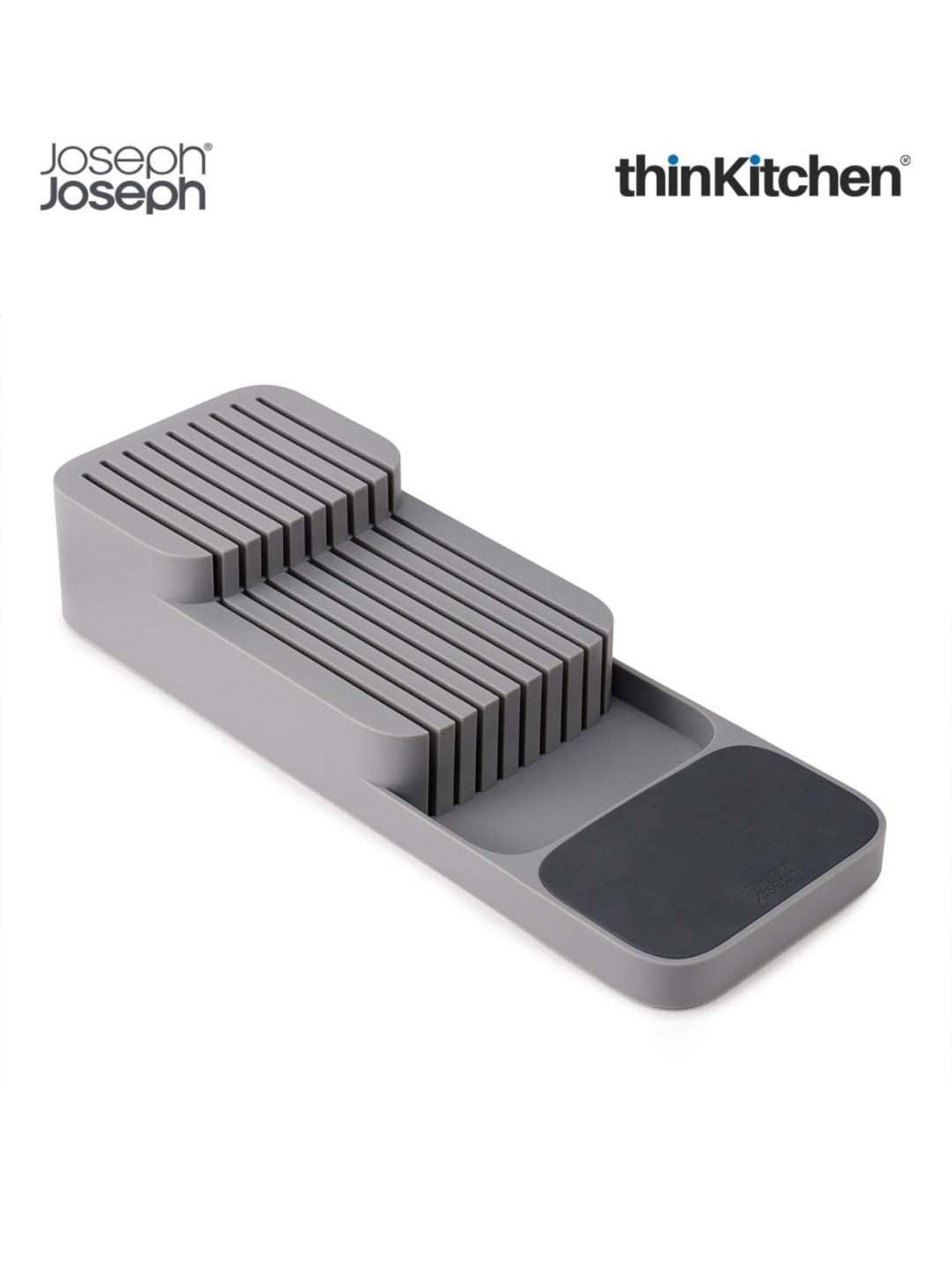 Joseph Joseph Grey Abs/Steel/Aluminium Drawerstore Compact Knife Organiser