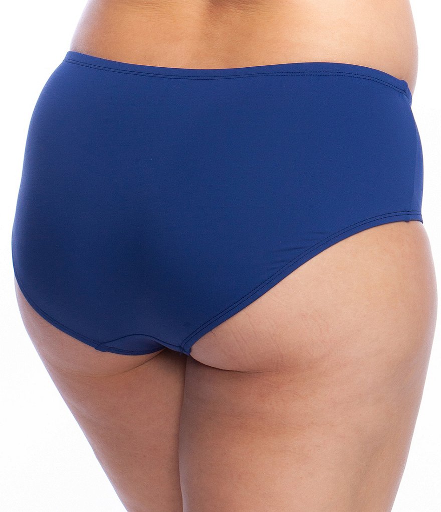 Miraclesuit Plus Size Solid Skirted Swim Bottom