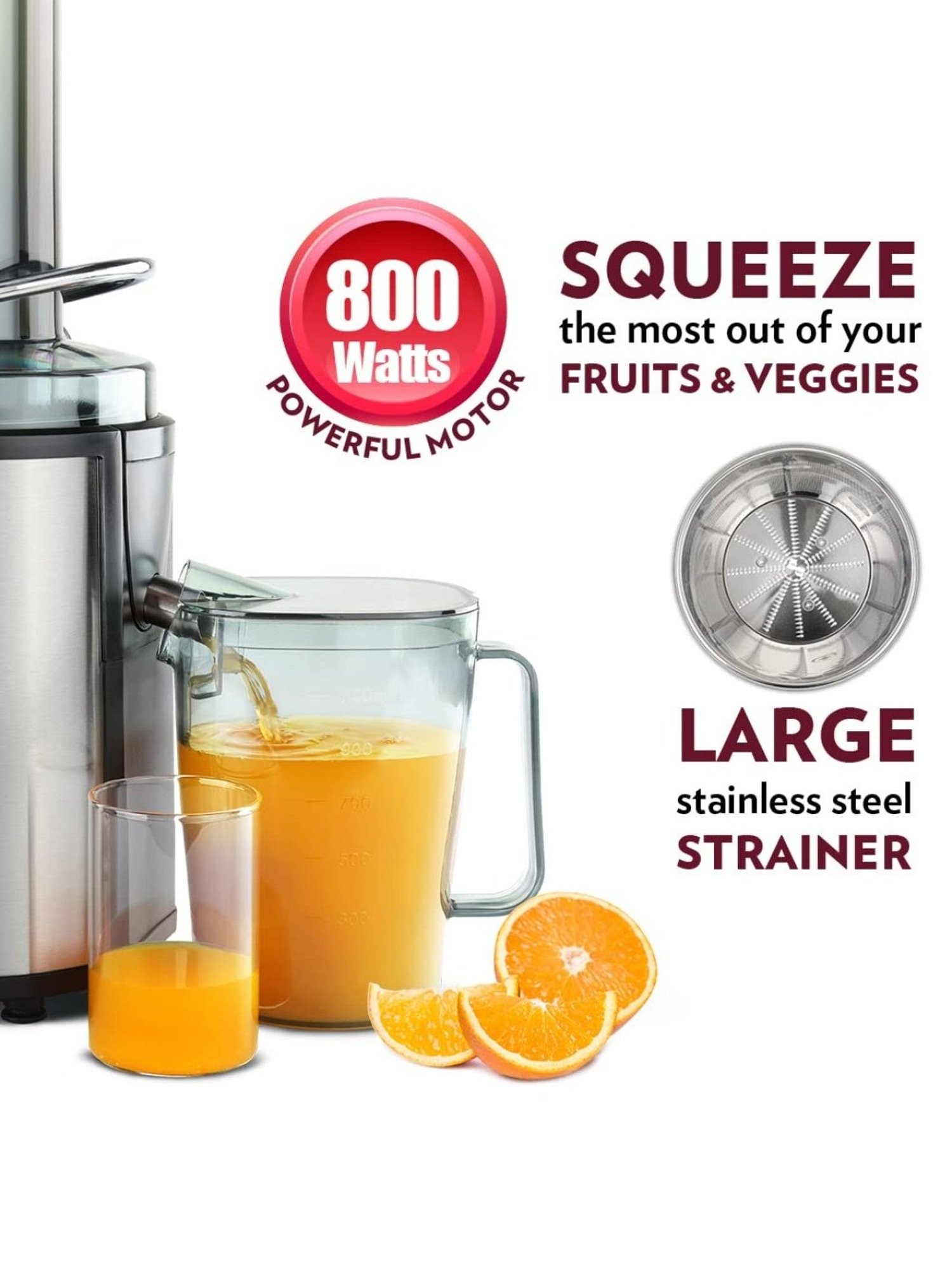 BLACK+DECKER BXCJ0101IN Citrus Juicer 30 Watt 1L (White)