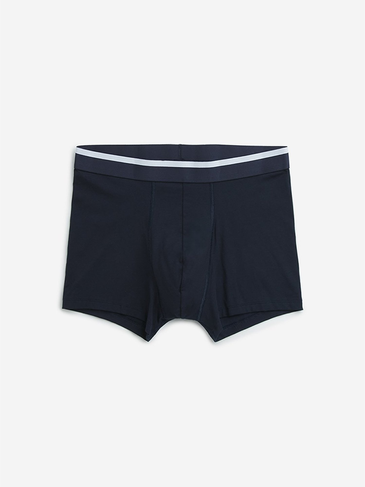 WES Lounge by Westside Navy Cotton Blend Trunks - Pack of 3