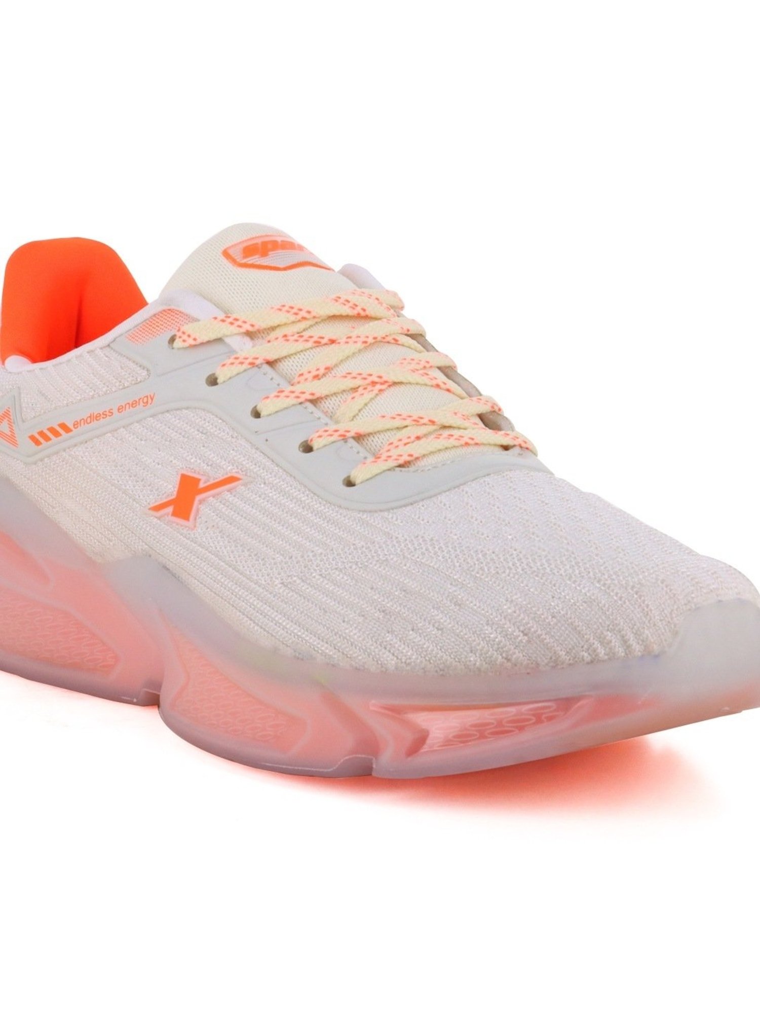 Sparx Men's Off White Running Shoes