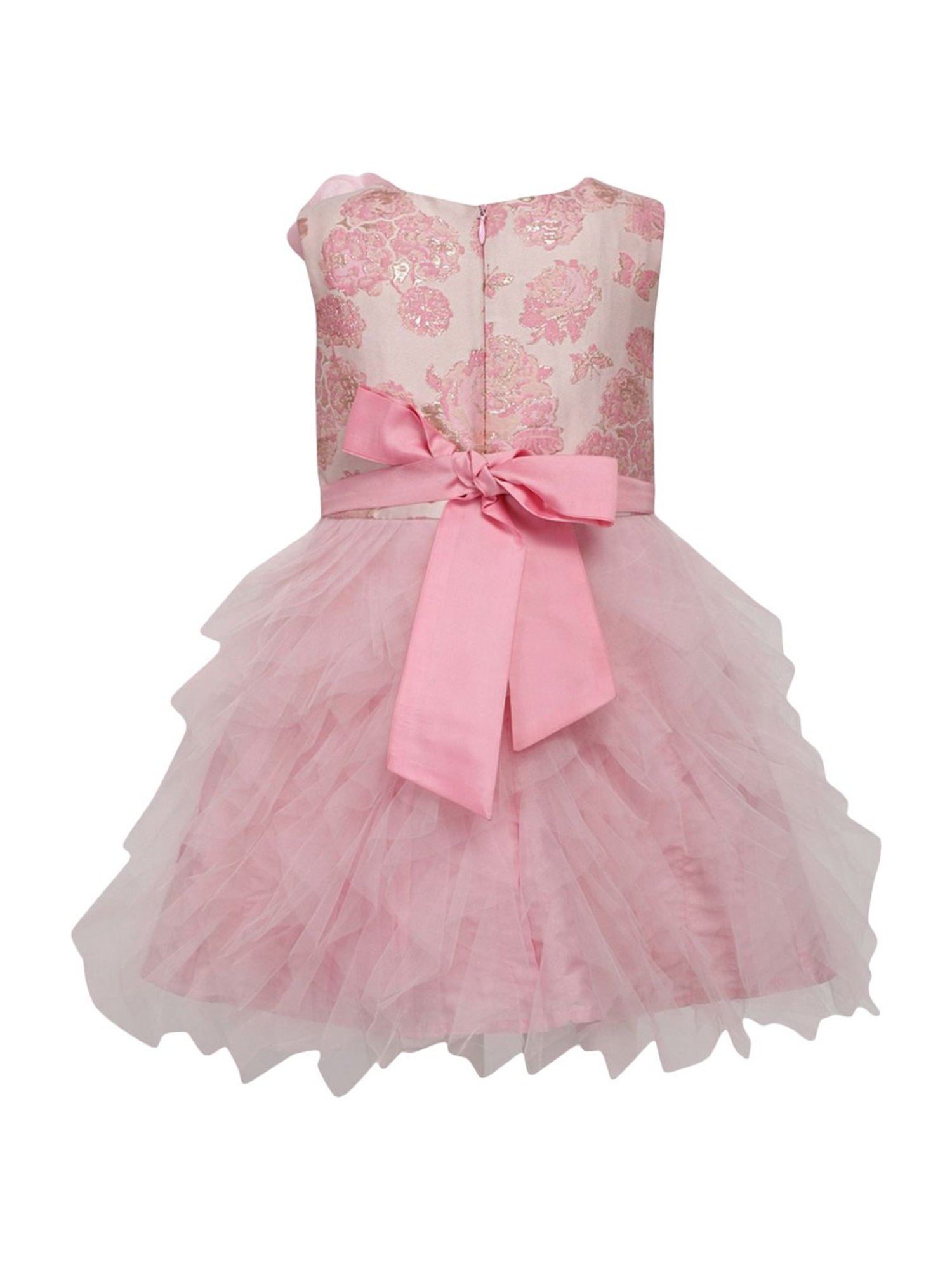 A Little Fable Kids Pink Applique Dress