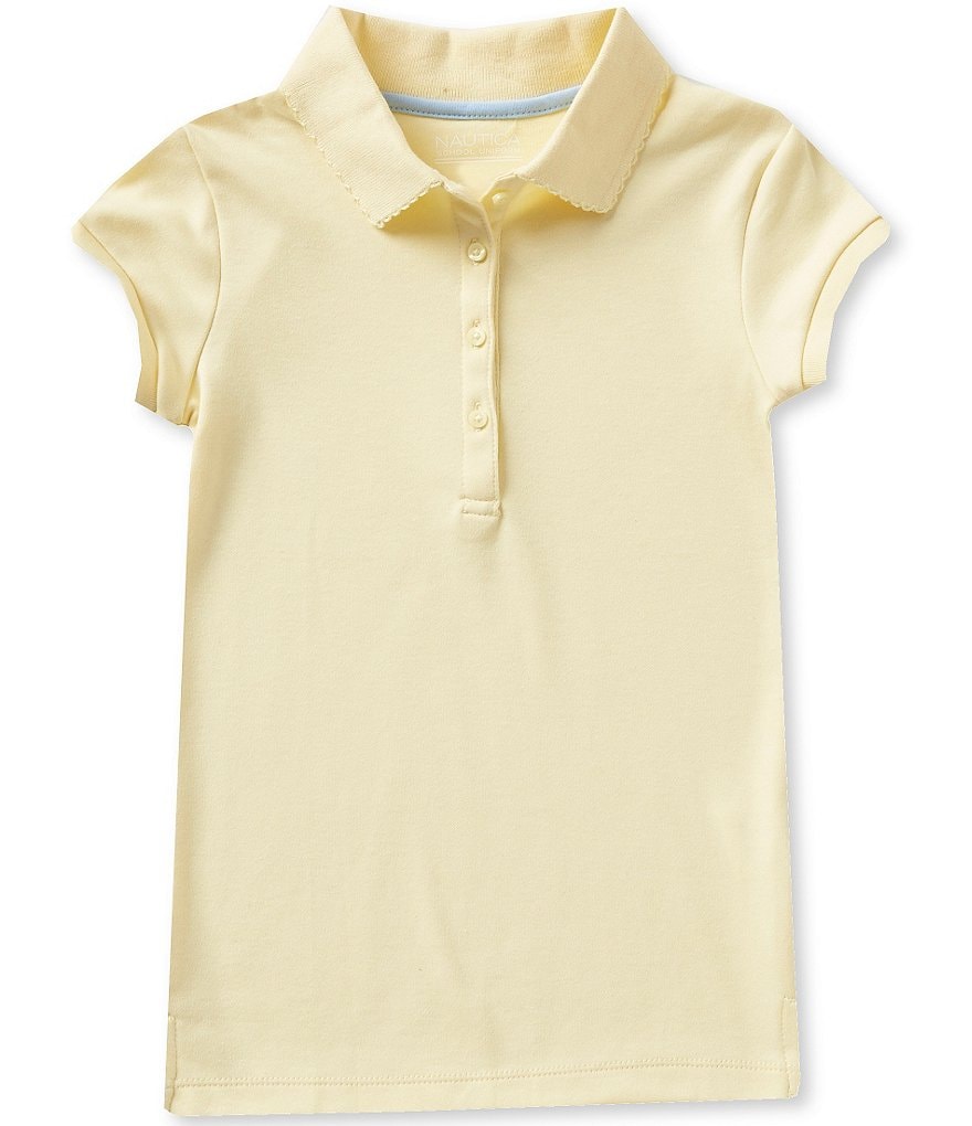 Nautica Big Girls 7-16 Short Sleeve Polo Shirt