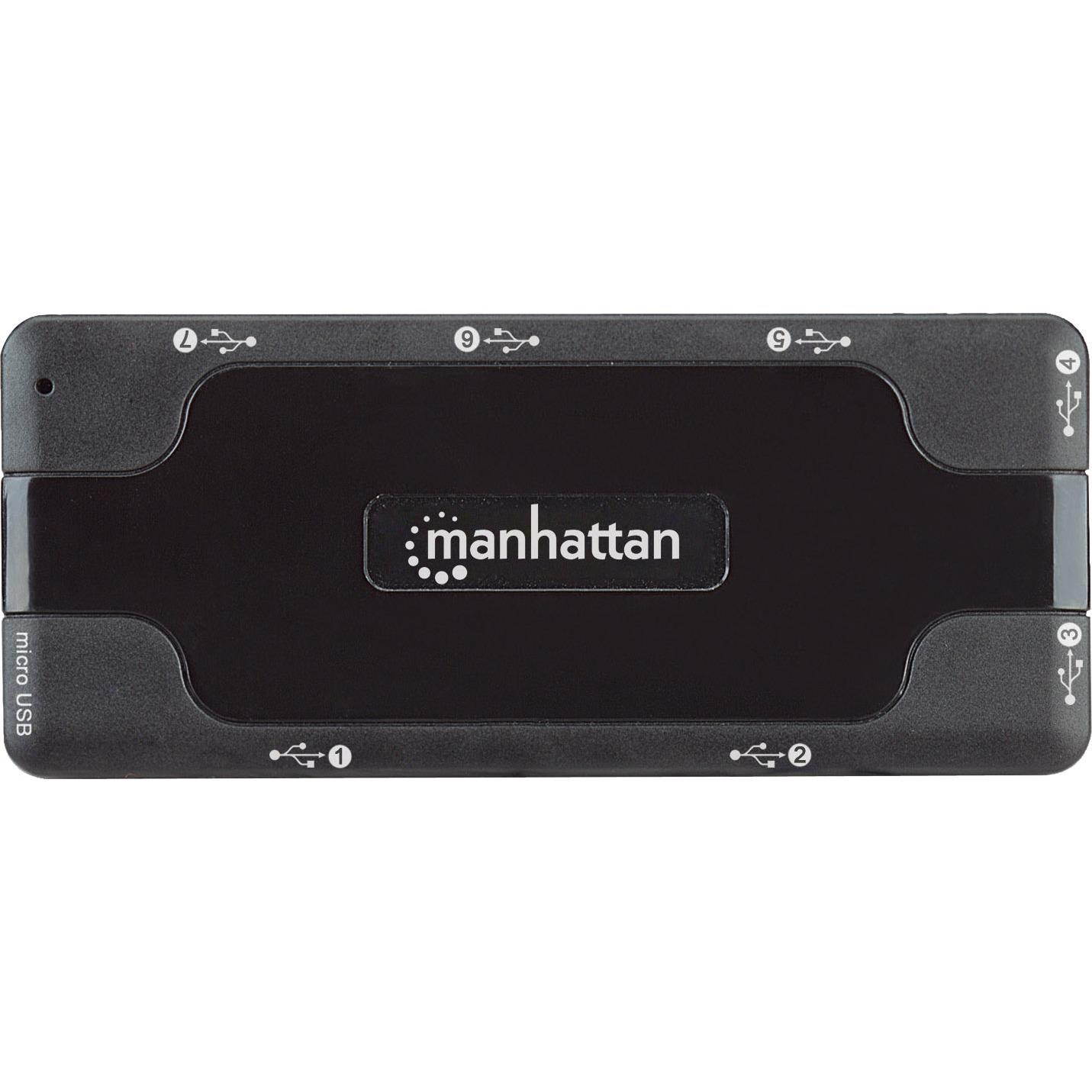 Manhattan 161169 7-Port Usb 2.0 Pocket Hub
