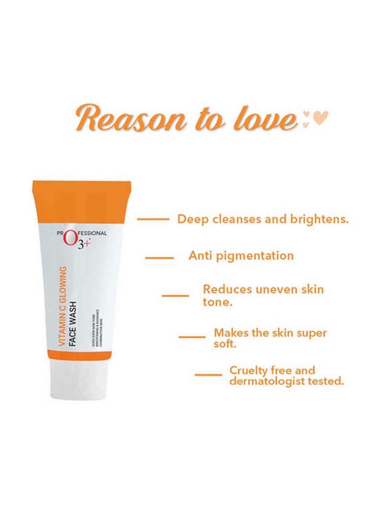 O3+ Vitamin C Face Wash Glow - 60 gm