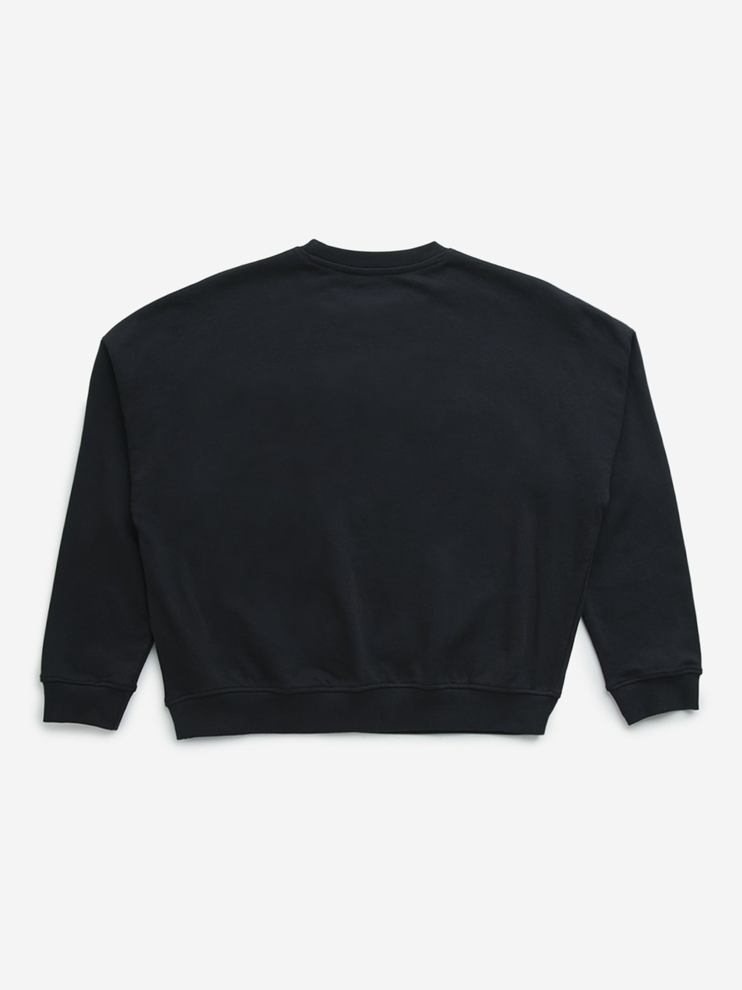 Y&F Kids by Westside Black Typographic Design Cotton Sweatshirt