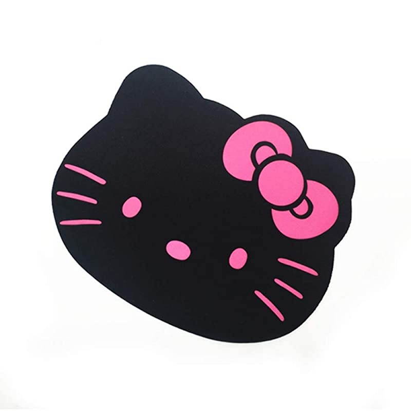Fashion Cartoon Hello Kitty Optical Mouse pad Personalized Computer Decoration Mouse Pad Mat Nontoxic Tasteless Mice Mat Mousepad Black