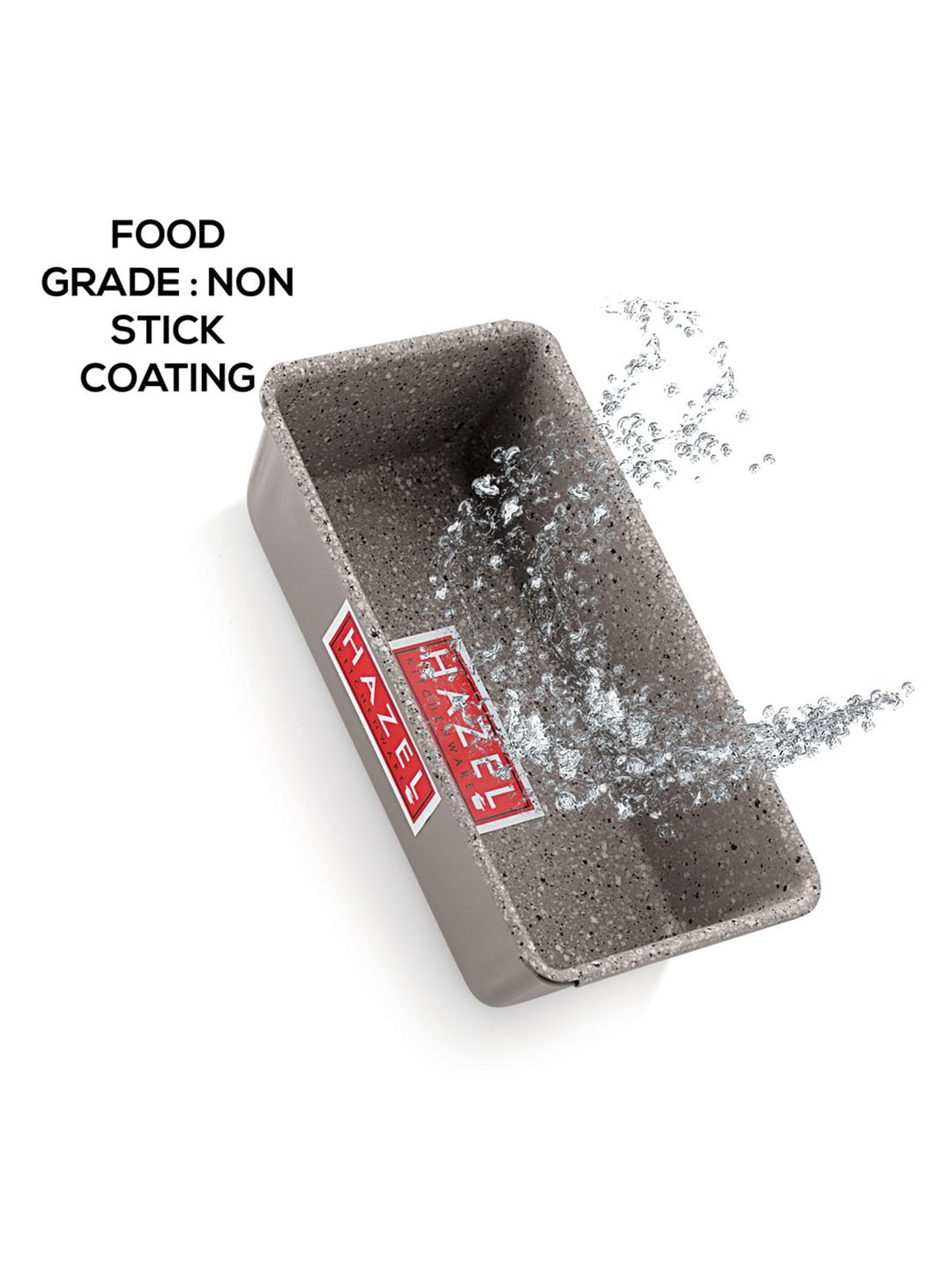 HAZEL Grey Aluminium Bread Loaf Baking Tin - Set of 1