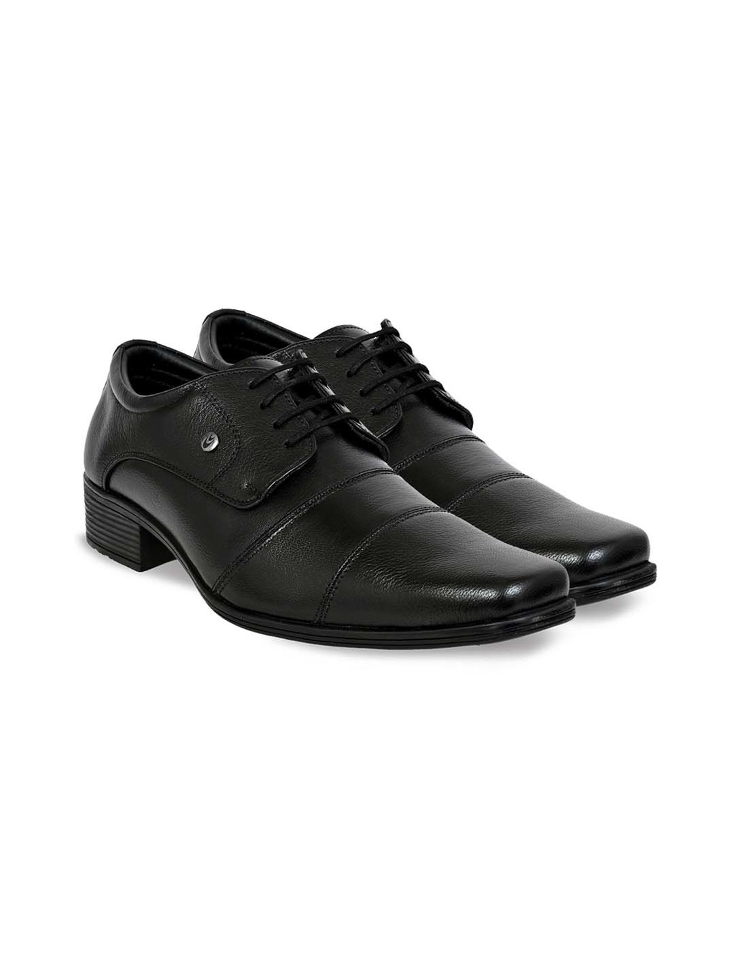 Allen cooper Men's Black Derby Shoes