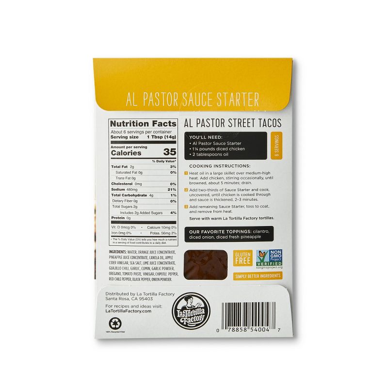 La Tortilla Factory Al Pastor Sauce Starter - 3oz
