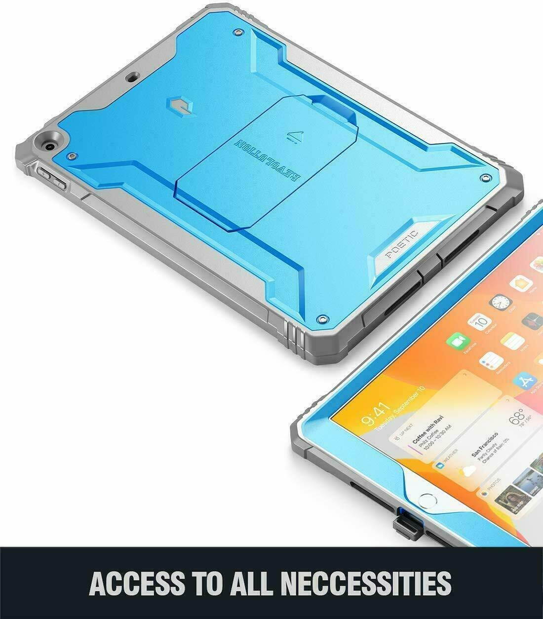 Case For Apple iPad 10.2 (2020&2019) Tablet With Kickstand Cover Blue