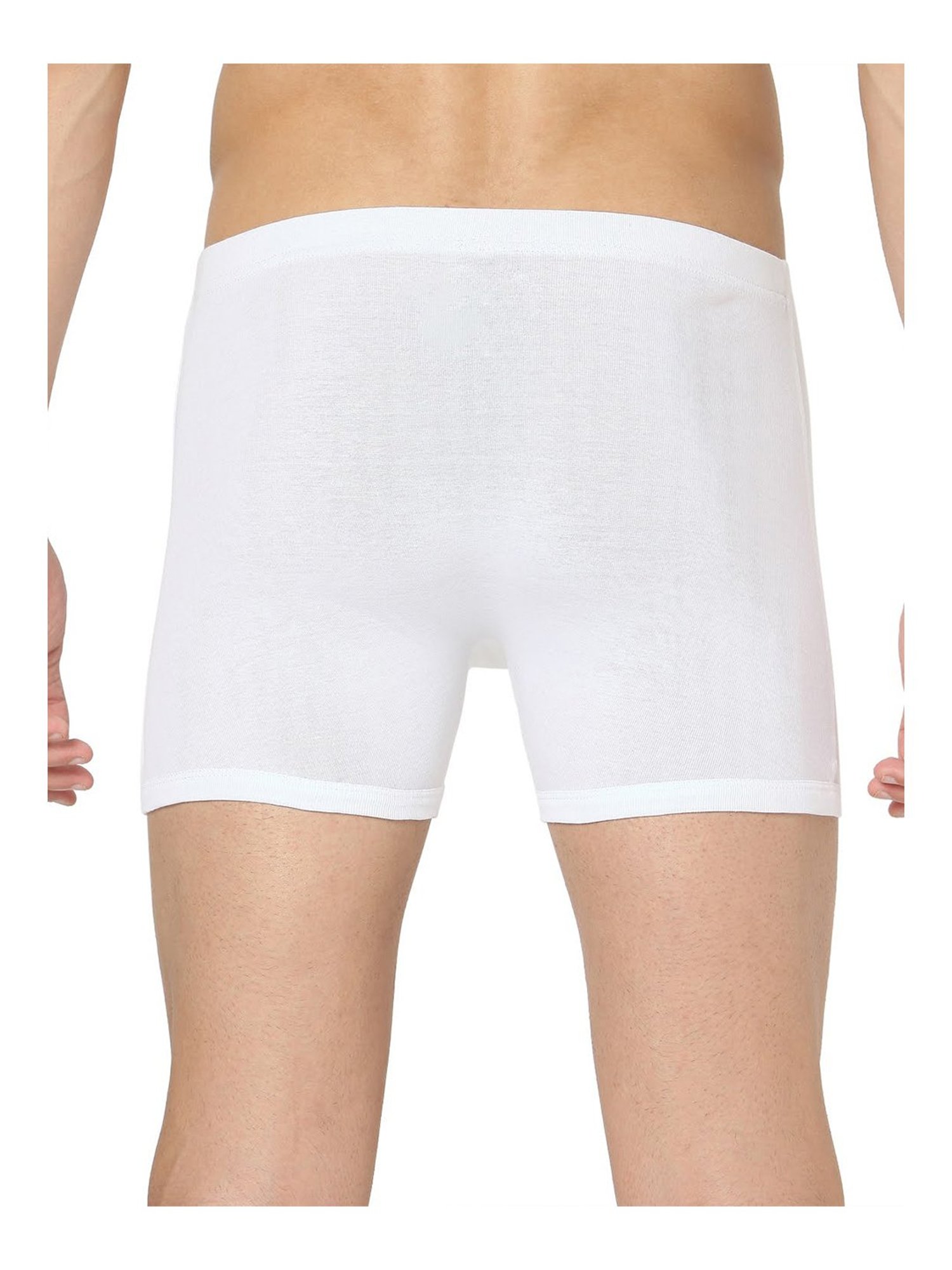 UnderJeans by Spykar White Trunks - Pack of 2