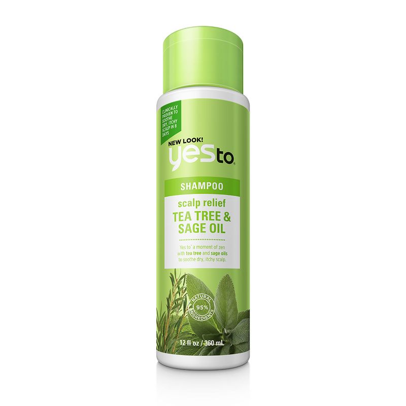 Yes to Naturals Tea Tree & Sage Oil Scalp Relief Shampoo - 12 fl oz