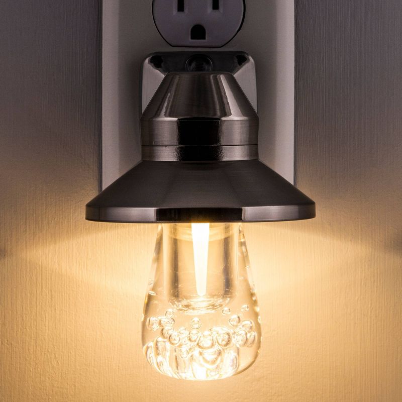 General Electric LED Vintage Color Changing Night Light Silver