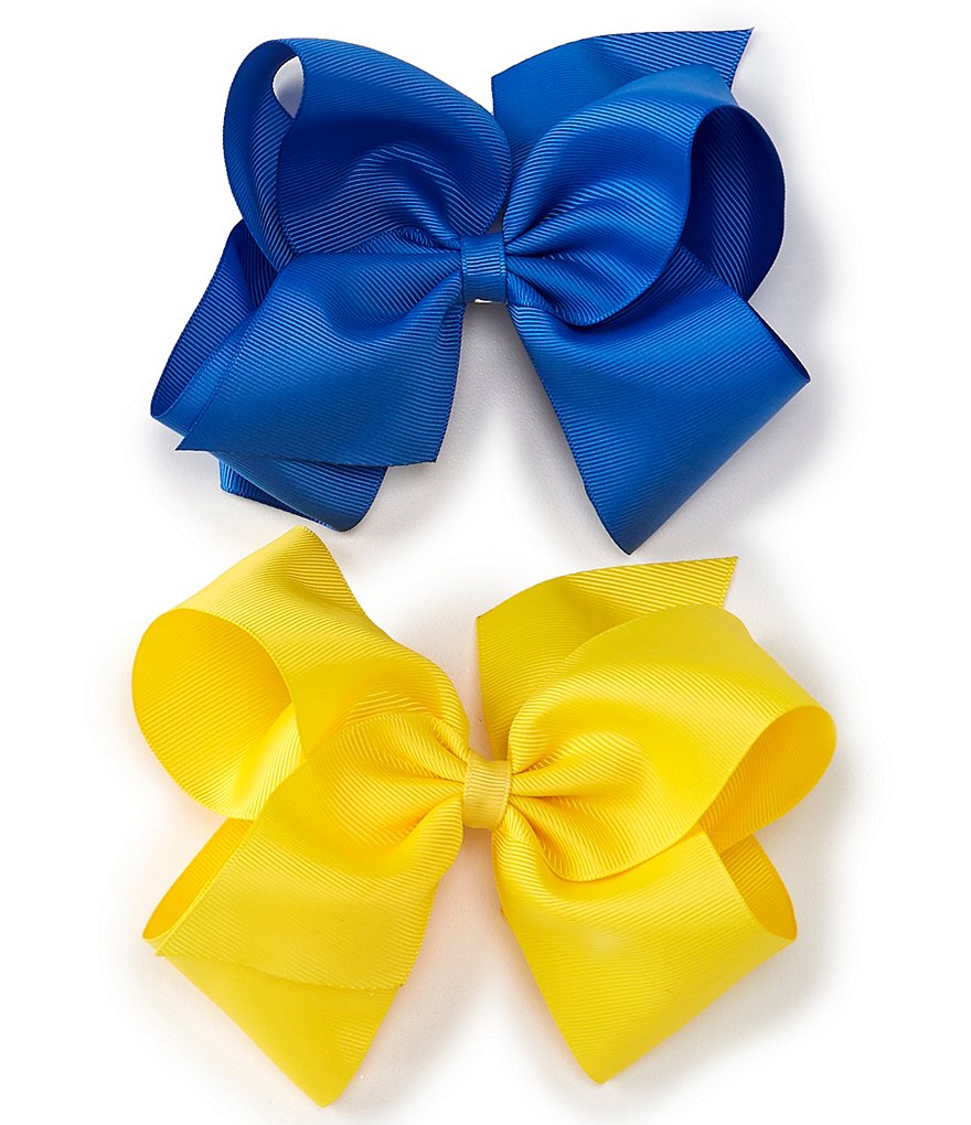 Copper Key Girls Grosgrain King Bows 2-Pack
