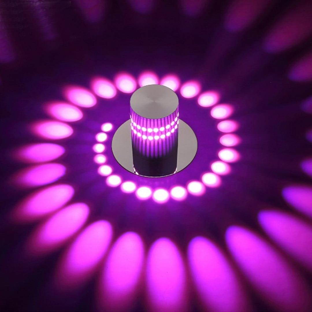 1pc 3W Creative Wall Lamps Indoor Modern LED Light Living Room Bedroom Lamp for Home Party Fixtures Lighting 3 Colors