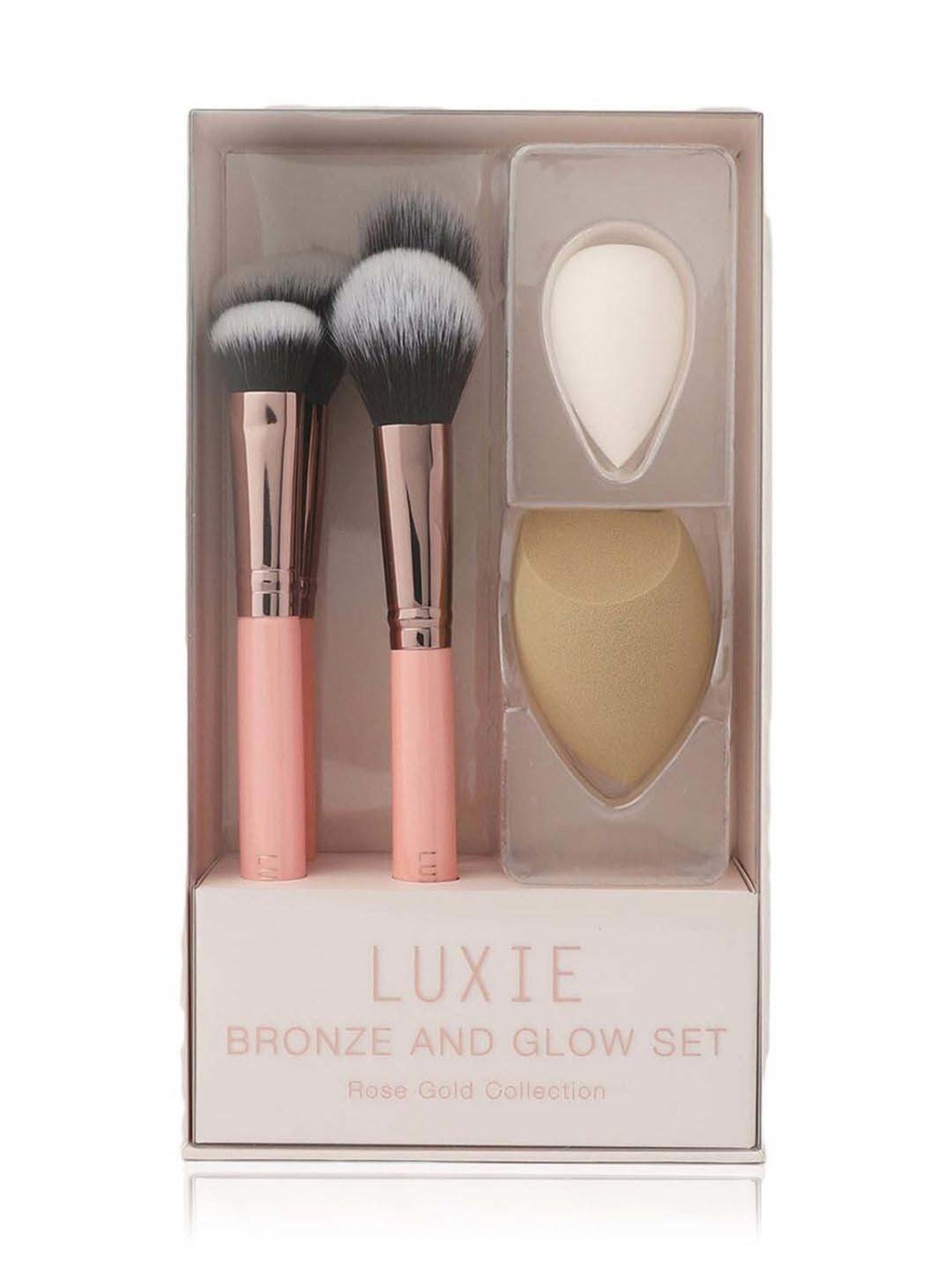 Luxie Rose Gold Bronze & Glow Brush Gift Set