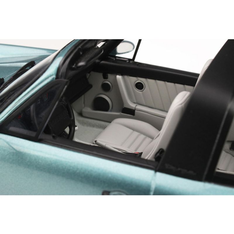 Porsche 911 (964) Carrera 4 Targa Turquoise Metallic Limited Edition to 999 pieces Worldwide 1/18 Model Car by GT Spirit